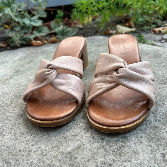 Mila Paoli pink twist platform sandals, size 9 - Picture 5 of 11